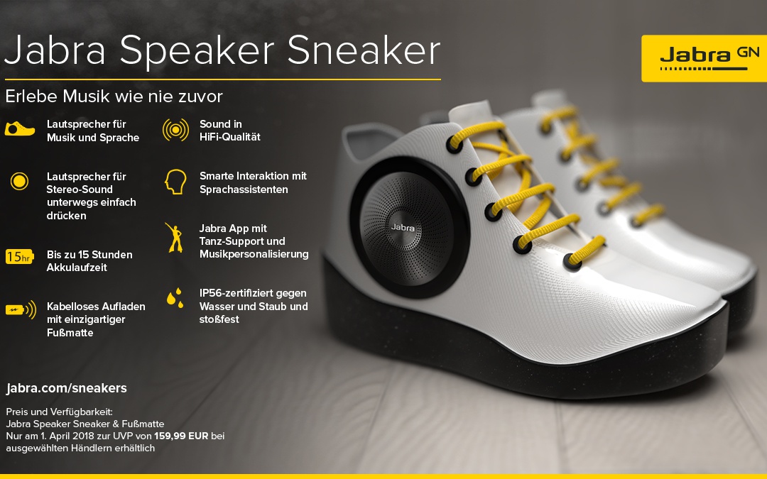 Wearables redefined – Jabra’s Speaker Sneakers